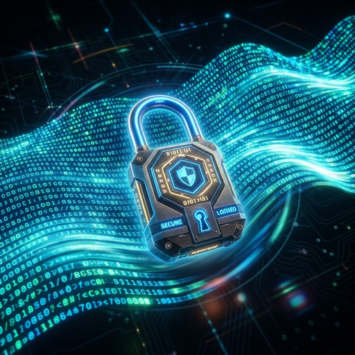 Cyber security padlock