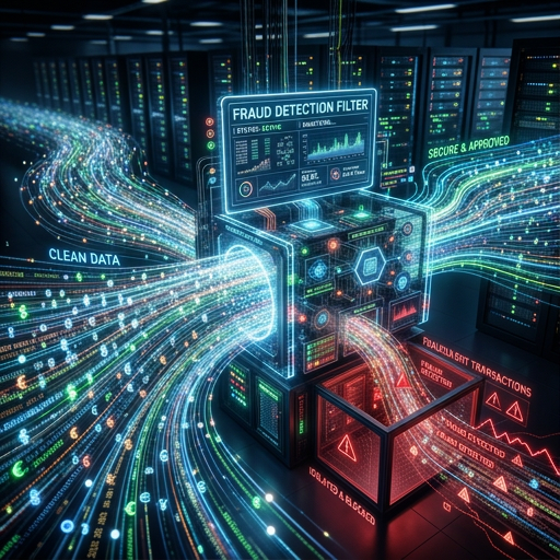 Fraud detection filter separating clean data from fraudulent transactions